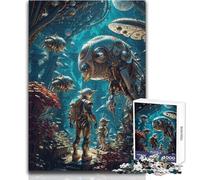 Puzzle para Adolescentes de 1000 Piezas, Odisea Espacial, Alien Vista, decoración, Juego práctico, Regalo de Amigo Secreto (tamaño 38x52cm)