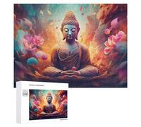 Puzzle para adolescentes Lotus Serenity A Spiritual Journey Puzzle Adulto Antiestrés, Regalo de cumpleaños, Regalos, 500 PCS