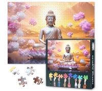 Puzzle para adultos, 1000 bloques, Buda, puzles budistas, rompecabezas para adultos, juegos de rompecabezas o juguetes para amigos mayores, 50 x 70 cm