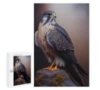 Puzzle Para Adultos 1000 PCS Puzzle Merlin Falcon Oil Paint Puzzle Para Adultos Juego Familiar Regalos Para Mujeres Para Cumpleaños, Navidad 1000 PCS