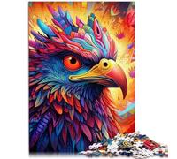 Puzzle para adultos, 1000 piezas, águila colorida, alivio del estrés, 26 x 38 cm, regalos para amigos y familiares para adolescentes a partir de 14 años
