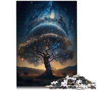 Puzzle para adultos, 1000 piezas, árbol de la vida cósmico, juego sofisticado, grandes regalos de Navidad para adolescentes a partir de 14 años, 26 x 38 cm