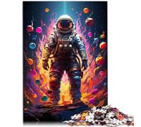 Puzzle para Adultos 1000 piezas Astronauta Fantástico Juguetes educativos Juegos en Familia Una obra de arte para un adolescente de 14 años y más 26x38cm