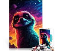 Puzzle para adultos, 1000 piezas, astronauta, suricato, juguete educativo, alivio del estrés, 26 x 38 cm, gran regalo para toda la familia