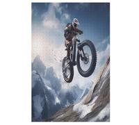 Puzzle para adultos, 1000 piezas, bicicleta de montaña, rompecabezas creativos de madera, juego práctico, decoración familiar (78 x 53 cm)