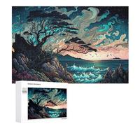 Puzzle para adultos, 1000 piezas, bonita mañana, puzle de madera, regalos de cumpleaños, decoración de pared (75 x 50 cm)