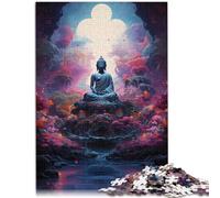 Puzzle para adultos 1000 piezas Buda juego de preguntas 38 x 52 cm. Ayuda al cerebro a entrenar juguetes adictivos y desarrollar la paciencia.