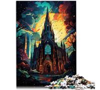 Puzzle para adultos, 1000 piezas, Catedral de San Patricio, decoración del hogar, 50 x 70 cm, fortalece el amor entre parejas