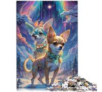 Puzzle para adultos, 1000 piezas, Chihuahua Spirit Toys Juegos educativos para aliviar el estrés, 26 x 38 cm, juego desafiante y familiar