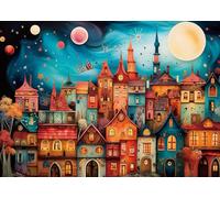 Puzzle para adultos 1000 piezas Ciudad de las Estrellas 70 x 50 cm Puzzles para adultos Juego educativo Desafío Juguetes 1000 piezas Puzzles para adultos y niños