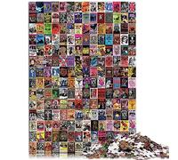 Puzzle para adultos, 1000 piezas, collage vintage, cartón premium, montaje preciso, gran regalo para adultos, juegos 26 x 38 cm