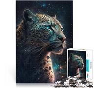 Puzzle para adultos 1000 piezas Color Galaxia Leopardo Decoración del Hogar Puzzle Juguetes Interacción Padre-Hijo 19.7 pulgadas x 29.5" para Adolescente Edad 14 Años y Más