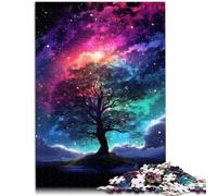 Puzzle para adultos, 1000 piezas, colorido árbol del mundo, el puzle de 26 x 38 cm, juego sofisticado y familiar para niños a partir de 14 años