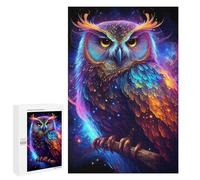 Puzzle para adultos, 1000 piezas, colorido, cósmico, búho, 1 rompecabezas enigmático para adultos, regalo de cumpleaños, Navidad, 1000 unidades