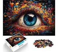 Puzzle para adultos, 1000 piezas, colorido, fantasía, arte de ojos, decoración del hogar, juguete de rompecabezas, 50 x 70 cm, promueve el amor entre parejas