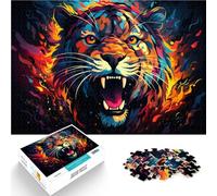 Puzzle para adultos, 1000 piezas, colorido, legendario, tigre, juguete educativo, alivio del estrés, 26 x 38 cm, juego educativo para cumpleaños y Navidad