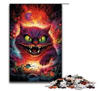 Puzzle para adultos, 1000 piezas, colorido, psicodélico, Garfield, gato, juguete, 75 x 50 cm