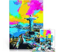 Puzzle para adultos, 1000 piezas, Cristo Redentor, el puzle, 50 x 70 cm, ideas únicas de cumpleaños e ideas de regalo adecuadas para jóvenes a partir de 14 años