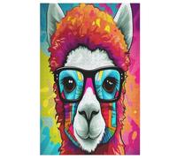 Puzzle para adultos 1000 piezas de alpaca rompecabezas de madera creativos, juego práctico, decoración familiar, 78 × 53 cm