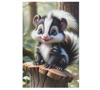 Puzzle para adultos 1000 piezas de mofeta rompecabezas de madera creativos, juego práctico - Decoración familiar (78 x 53 cm)