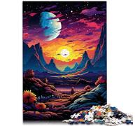 Puzzle para adultos, 1000 piezas, desierto de fantasía, decoración del hogar, juguete de rompecabezas de 50 x 70 cm, promueve el amor entre parejas para niños de 14 años