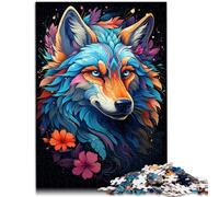 Puzzle para adultos, 1000 piezas, dibujo de fantasía de un lobo, competencia de velocidad manual, 50 x 70 cm, toda la familia