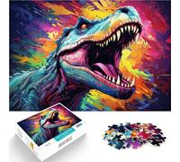 Puzzle para adultos, 1000 piezas, dinosaurios, juegos educativos, decoración del hogar, rompecabezas de regalo de cumpleaños para adolescentes a partir de 14 años, 26 x 38 cm