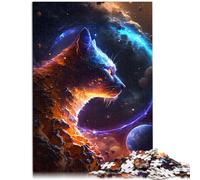 Puzzle para adultos, 1000 piezas, dios de gato del universo, juguete educativo, juegos familiares, 50 x 70 cm, promueve el amor entre parejas