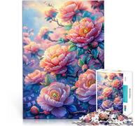 Puzzle para adultos, 1000 piezas, diseño de flores y mariposas, gran regalo para adolescentes a partir de 14 años, 26 x 38 cm