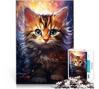 Puzzle para adultos, 1000 piezas, diseño de gatito de precisión, 26 x 38 cm