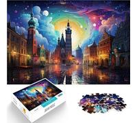 Puzzle para adultos, 1000 piezas, diseño de la ciudad vieja de Cracovia, 26 x 38 cm, decoración única para el hogar y regalos