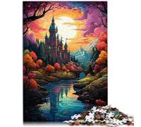 Puzzle para adultos, 1000 piezas, el castillo Gripholm, juegos educativos, decoración del hogar, rompecabezas, alivio del estrés, 26 x 38 cm