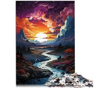 Puzzle para adultos, 1000 piezas, el paisaje del lago Myvatn, juguete para pensar, gran regalo para juegos y adolescentes a partir de 14 años, 26 x 38 cm