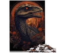 Puzzle para adultos, 1000 piezas, elegante Velociraptor, el puzle de 50 x 70 cm, colección de artistas de bellas artes para 14 años