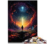 Puzzle para adultos, 1000 piezas, encuentro milagros como regalo con póster a juego y hoja de preguntas, adecuado para niños y jóvenes a partir de 14 años, 50 x 75 cm
