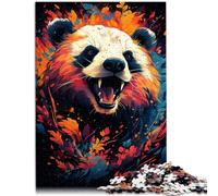 Puzzle para adultos, 1000 piezas, estilo de arte panda, difícil y desafiante, 26 x 38 cm, juego sofisticado y familiar para niños a partir de 14 años