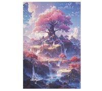 Puzzle para adultos, 1000 piezas, estilo japonés, rompecabezas de madera creativos, juego práctico, decoración familiar (78 x 53 cm)