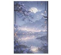 Puzzle para adultos, 1000 piezas, estilo japonés, rompecabezas de madera creativos, juego práctico, decoración familiar (78 x 53 cm)