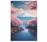 Puzzle para adultos 1000 piezas estilo japonés rompecabezas de madera creativos, juego práctico, decoración familiar (78 x 53 cm)