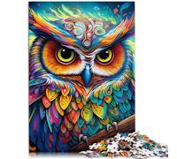Puzzle para adultos 1000 piezas Fantasy Art Owl Juegos educativos para el hogar Juguetes DIY 26 x 38 cm Regalos para amigos y familiares para adolescentes a partir de 14 años