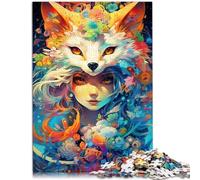 Puzzle para adultos 1000 piezas Fox Demon Le Puzzle Ayuda al cerebro a ejercitar juguetes adictivos para cultivar la paciencia 14.96" x 20.47"