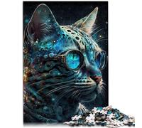 Puzzle para adultos 1000 piezas Gato de Bengala Juguetes educativos y educativos Juegos en familia 50x70cm Juego estimulante y juego familiar