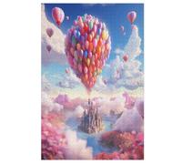 Puzzle para adultos, 1000 piezas, globo aerostático, rompecabezas de madera, regalos de cumpleaños, decoración de pared (78 x 53 cm)