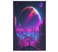 Puzzle para adultos, 1000 piezas, Hermosa ciudad 1, rompecabezas de madera, regalos de cumpleaños, puzle de decoración de pared (78 x 53 cm)