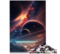 Puzzle para adultos, 1000 piezas, hermoso paisaje espacial, obra de arte, 38 x 52 cm, gran regalo para toda la familia para adolescentes a partir de 14 años