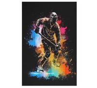 Puzzle para adultos, 1000 piezas, hockey sur glace, rompecabezas de madera creativos, juego práctico, decoración familiar (78 x 53 cm)