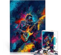 Puzzle para adultos, 1000 piezas, juego de guitarra loca, alivio del estrés, 26 x 38 cm, colección de artistas para adolescentes a partir de 14 años