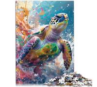 Puzzle para adultos, 1000 piezas, juego de pensamiento de tortugas, 50 x 70 cm, colección de artistas, arte visual, adecuado para jóvenes a partir de 14 años