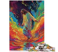Puzzle para adultos, 1000 piezas, juego de preguntas de Jesús que cambia el agua, 50 x 70 cm, ideas únicas de cumpleaños e ideas de regalo para adolescentes a partir de 14 años