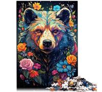 Puzzle para adultos, 1000 piezas, juegos de oso de jardín, juguetes, regalo, juego educativo para cumpleaños, Navidad, adecuado para jóvenes a partir de 14 años, 26 x 38 cm